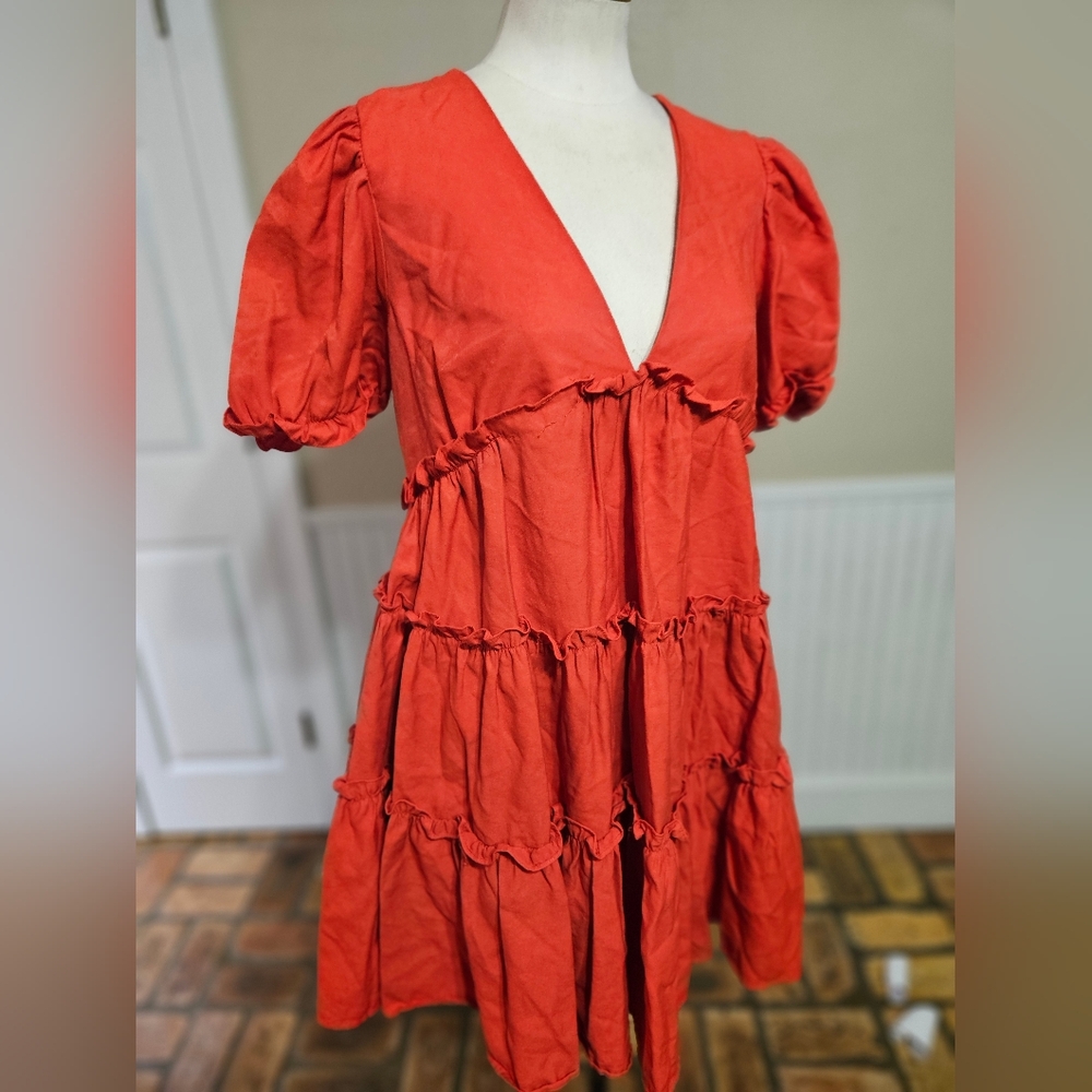 Item Ditto Orange Dress Large